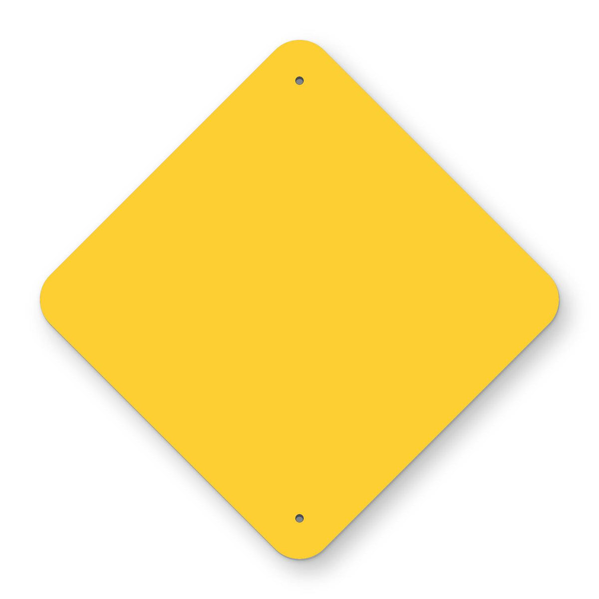 Type 1 Object Marker OM1-3 - plain yellow reflective diamond
