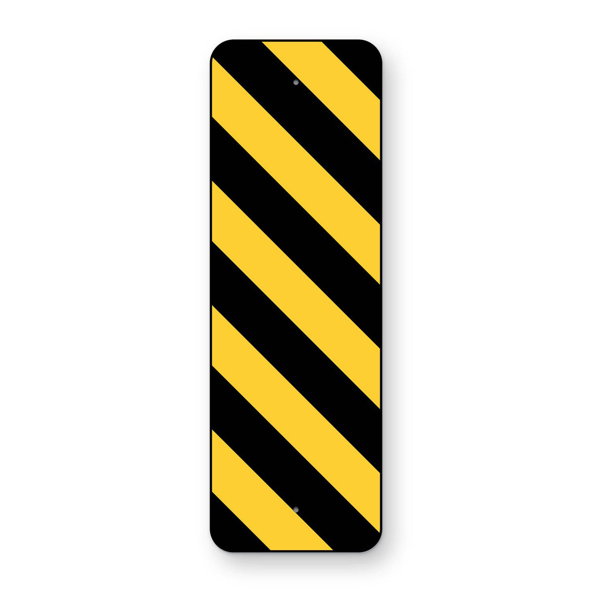 Type 3 Object Marker Left OM3-L - yellow and black stripes sloping down to the right