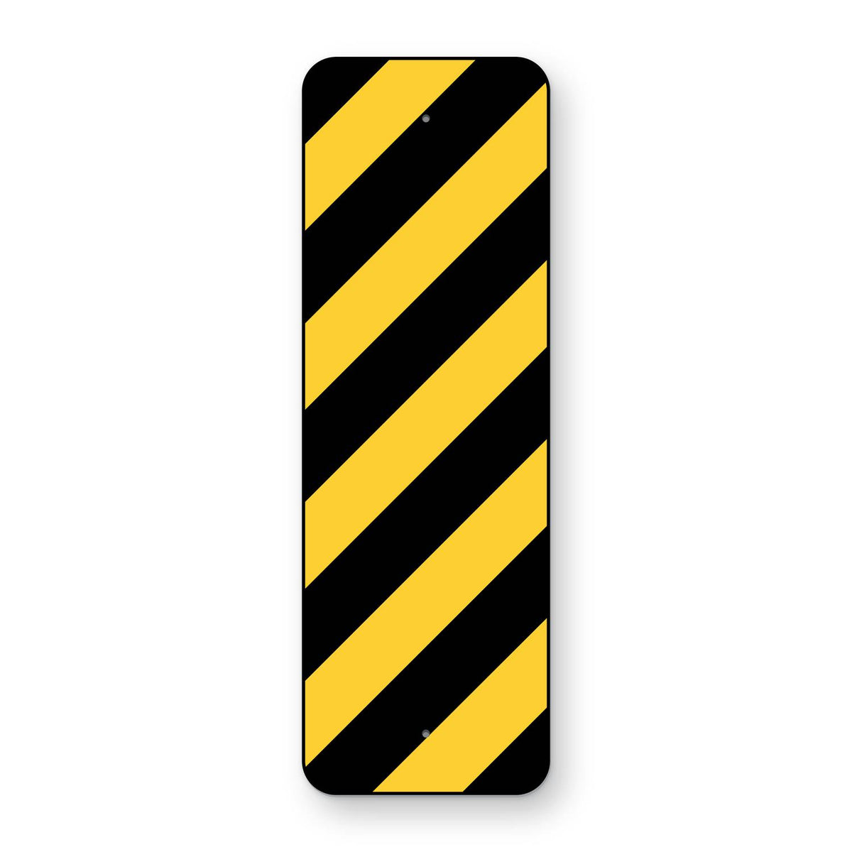 Type 3 Object Marker Right OM3-R - yellow and black stripes sloping down to the left