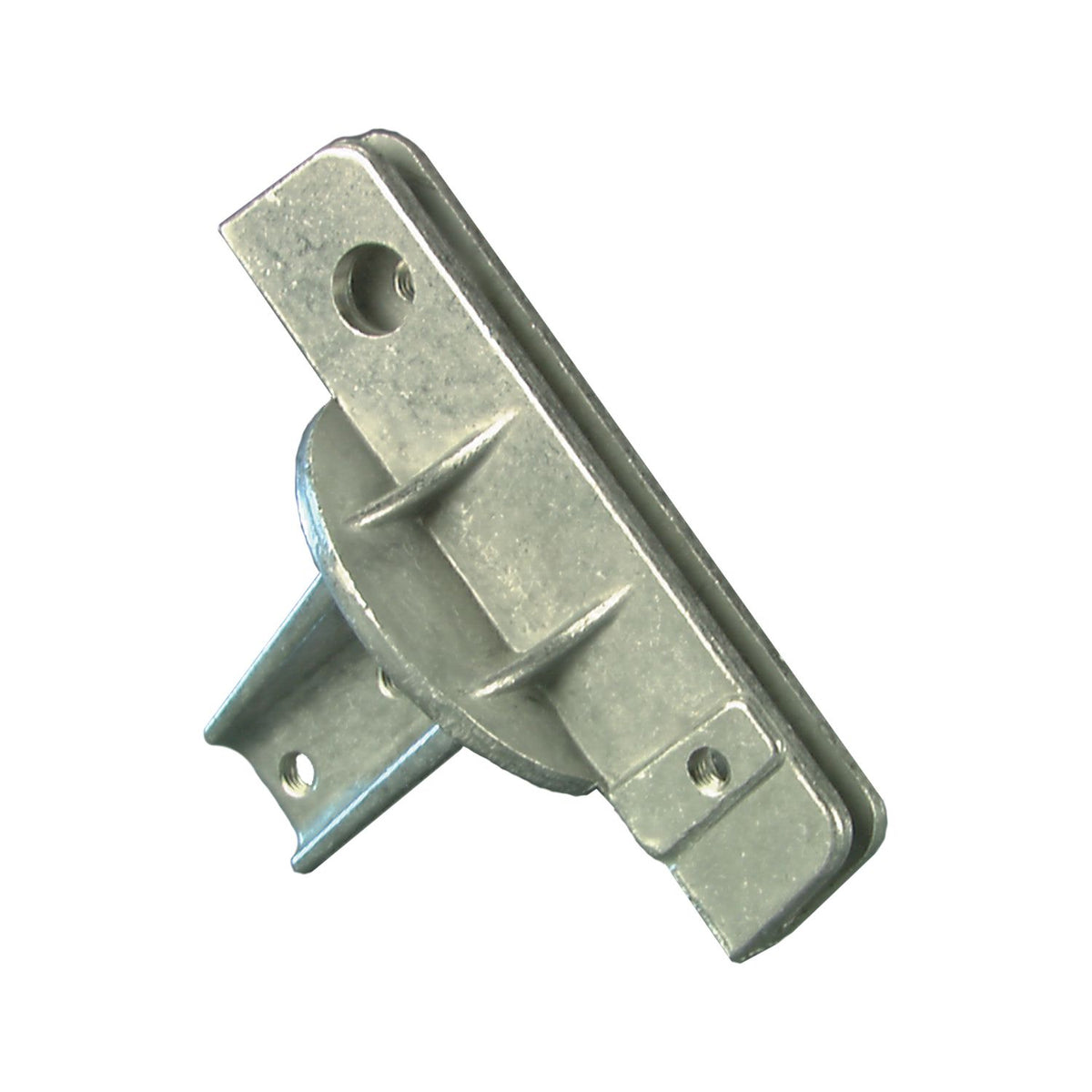 U-Channel Post Street Name Sign Bracket - Facing front (180°), extruded blade, 5.5 in