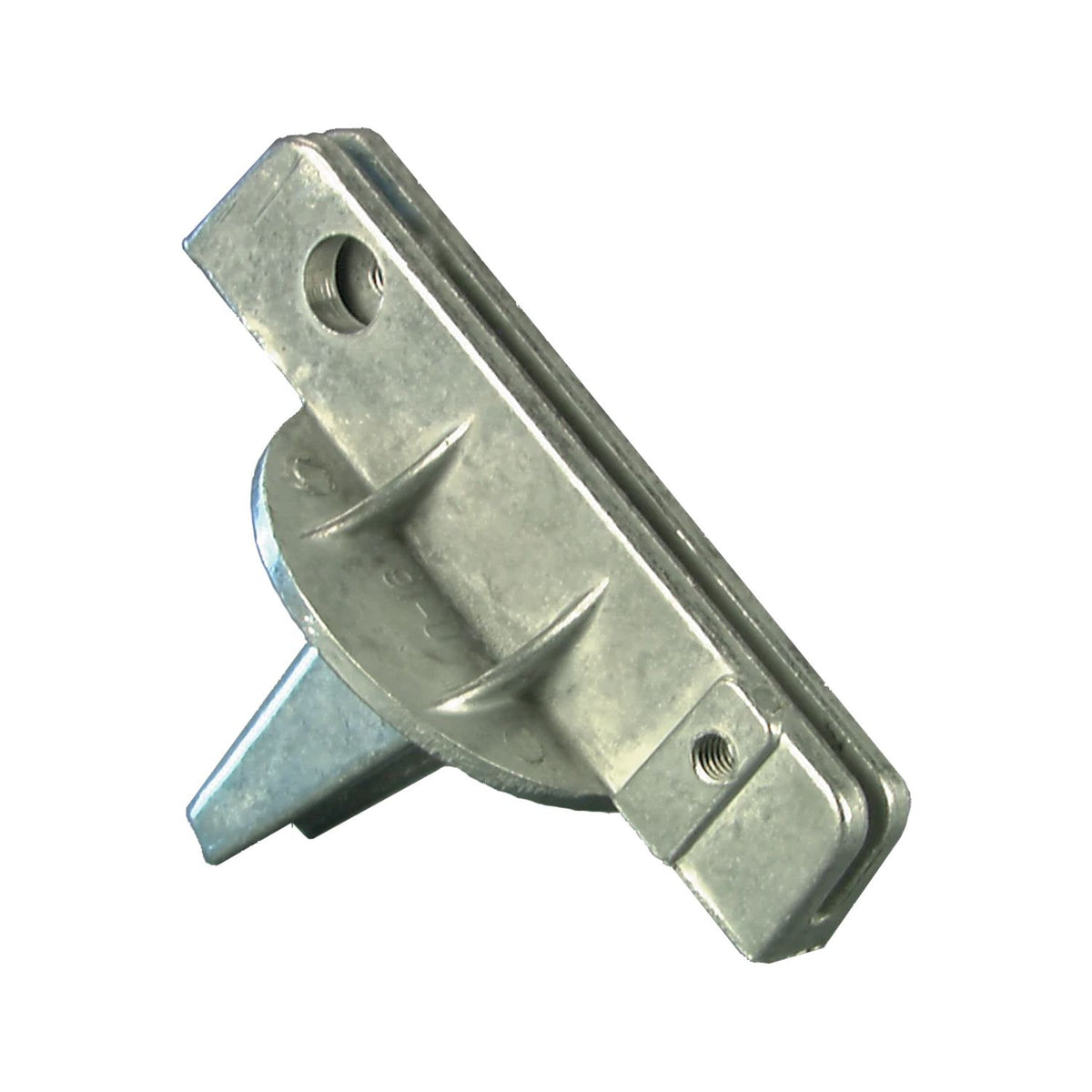 U-Channel Post Street Name Sign Bracket - Turned sideways (90°), flat blade, 5.5 in
